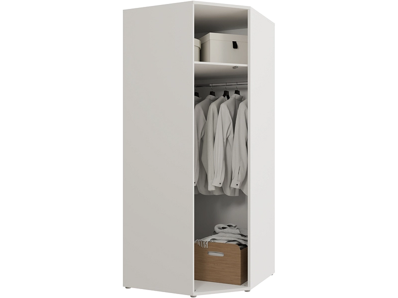 Armoire portes battantes ALICE SPRINGS blanc