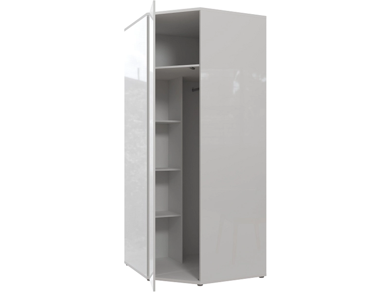 Armoire portes battantes ALICE SPRINGS blanc brillant Armoire portes battantes ALICE SPRINGS blanc brillant