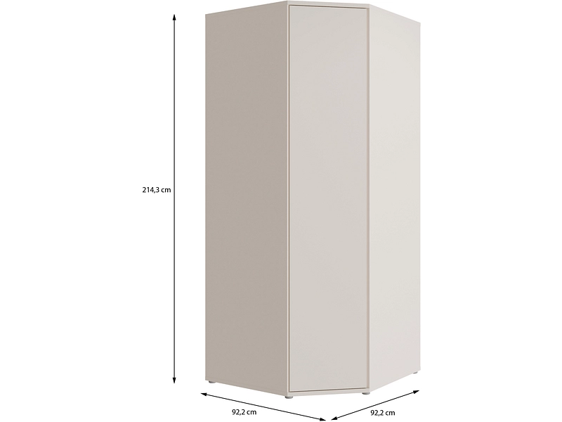 Armoire portes battantes ALICE SPRINGS sable Armoire portes battantes ALICE SPRINGS sable