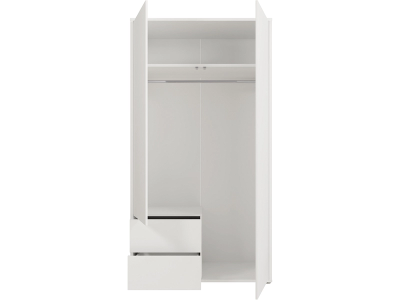 Armoire portes battantes ALICE SPRINGS blanc