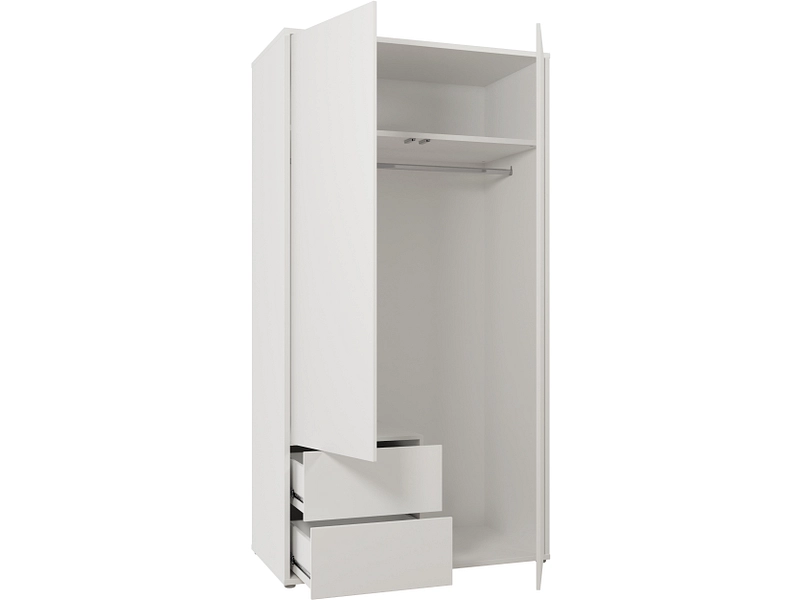 Armoire portes battantes ALICE SPRINGS blanc