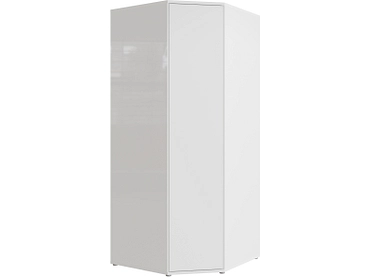 Armoire portes battantes ALICE SPRINGS blanc brillant