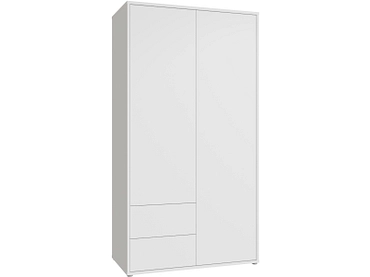 Armoire portes battantes ALICE SPRINGS blanc