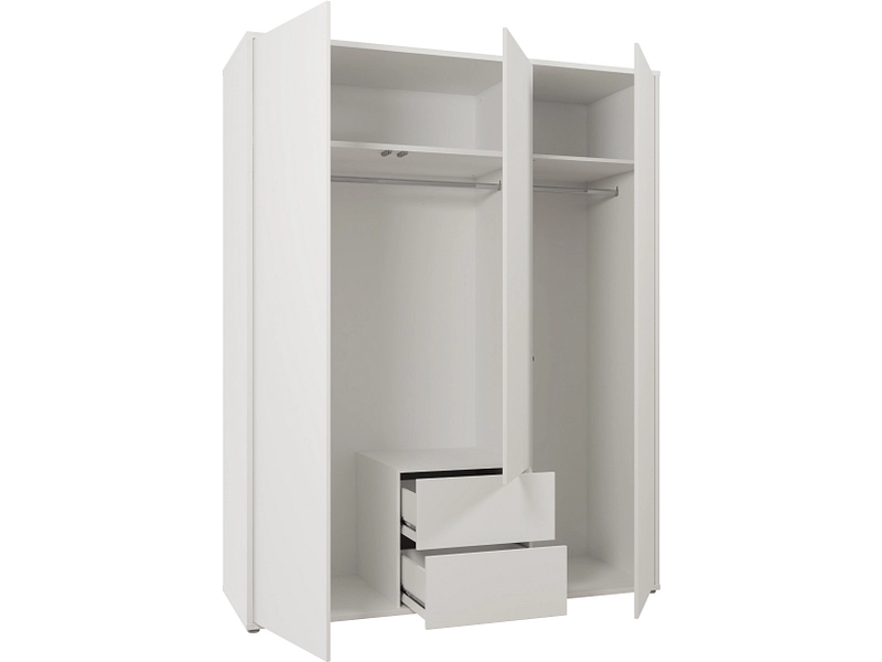 Armoire portes battantes ALICE SPRINGS blanc Armoire portes battantes ALICE SPRINGS blanc