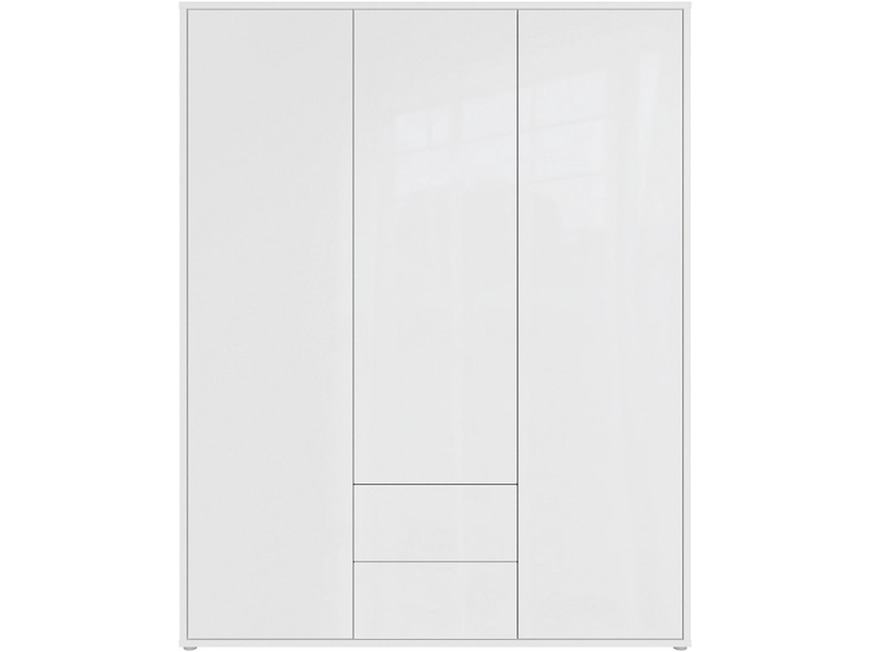 Armoire portes battantes ALICE SPRINGS blanc brillant Armoire portes battantes ALICE SPRINGS blanc brillant