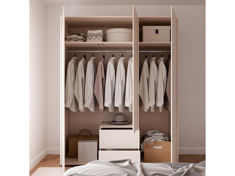 Armoire portes battantes ALICE SPRINGS sable Armoire portes battantes ALICE SPRINGS sable