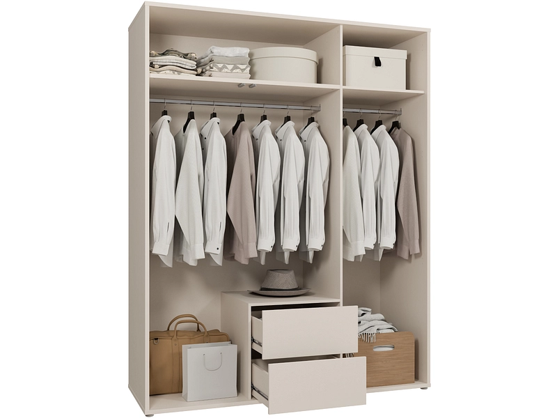 Armoire portes battantes ALICE SPRINGS sable Armoire portes battantes ALICE SPRINGS sable