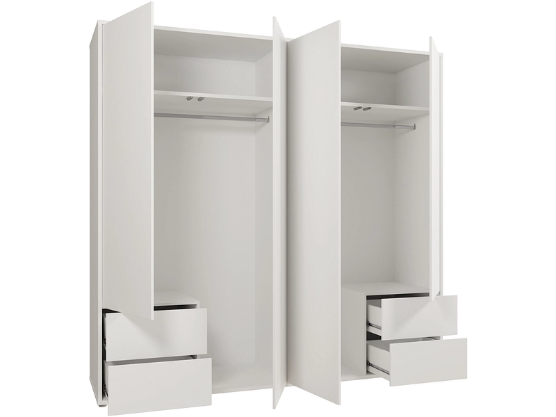 Armoire portes battantes ALICE SPRINGS blanc Armoire portes battantes ALICE SPRINGS blanc