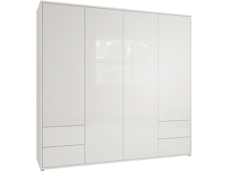 Armoire portes battantes ALICE SPRINGS blanc brillant Armoire portes battantes ALICE SPRINGS blanc brillant
