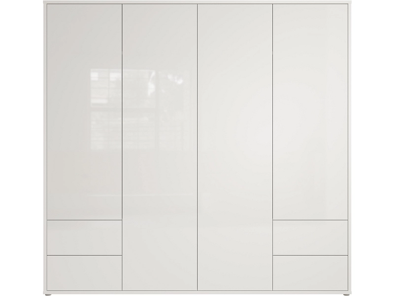 Armoire portes battantes ALICE SPRINGS blanc brillant Armoire portes battantes ALICE SPRINGS blanc brillant