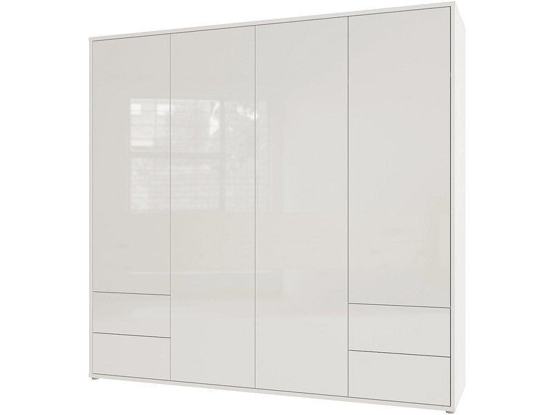 Armoire portes battantes ALICE SPRINGS blanc brillant Armoire portes battantes ALICE SPRINGS blanc brillant