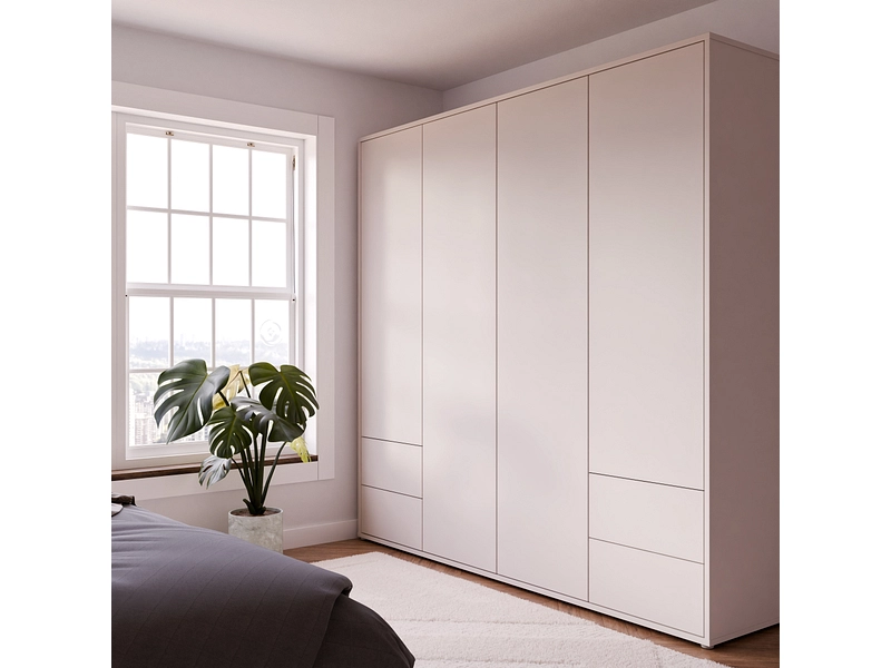 Armoire portes battantes ALICE SPRINGS sable Armoire portes battantes ALICE SPRINGS sable
