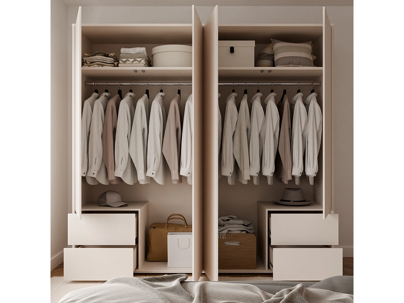 Armoire portes battantes ALICE SPRINGS sable Armoire portes battantes ALICE SPRINGS sable