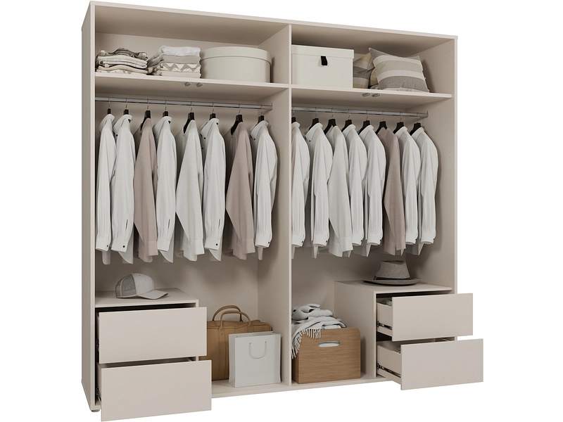 Armoire portes battantes ALICE SPRINGS sable Armoire portes battantes ALICE SPRINGS sable