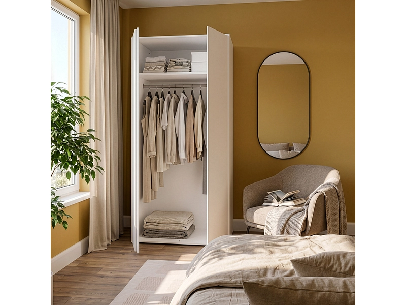 Drehtürenschrank LUMIA weiss Drehtürenschrank LUMIA weiss