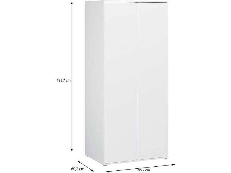 Drehtürenschrank LUMIA weiss Drehtürenschrank LUMIA weiss