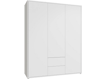 Armoire portes battantes ALICE SPRINGS blanc