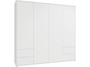 Armoire portes battantes ALICE SPRINGS blanc