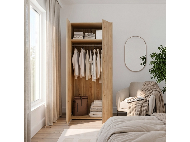 Drehtürenschrank LUMIA eiche Drehtürenschrank LUMIA eiche