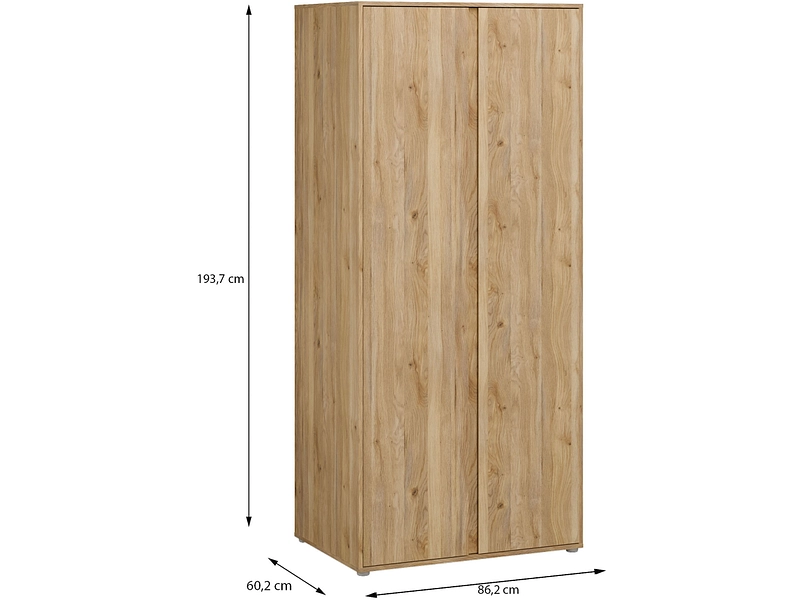 Drehtürenschrank LUMIA eiche Drehtürenschrank LUMIA eiche