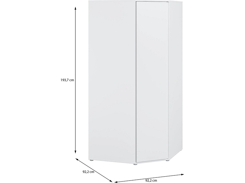 Drehtürenschrank LUMIA weiss