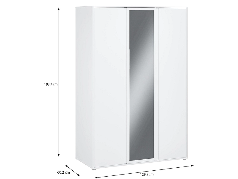 Drehtürenschrank LUMIA weiss Drehtürenschrank LUMIA weiss
