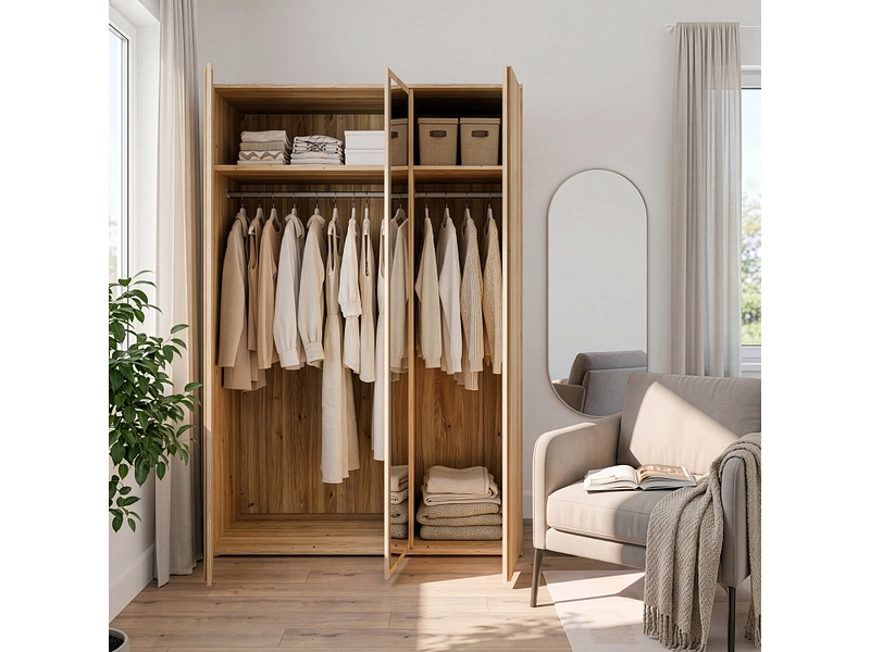 Drehtürenschrank LUMIA eiche Drehtürenschrank LUMIA eiche