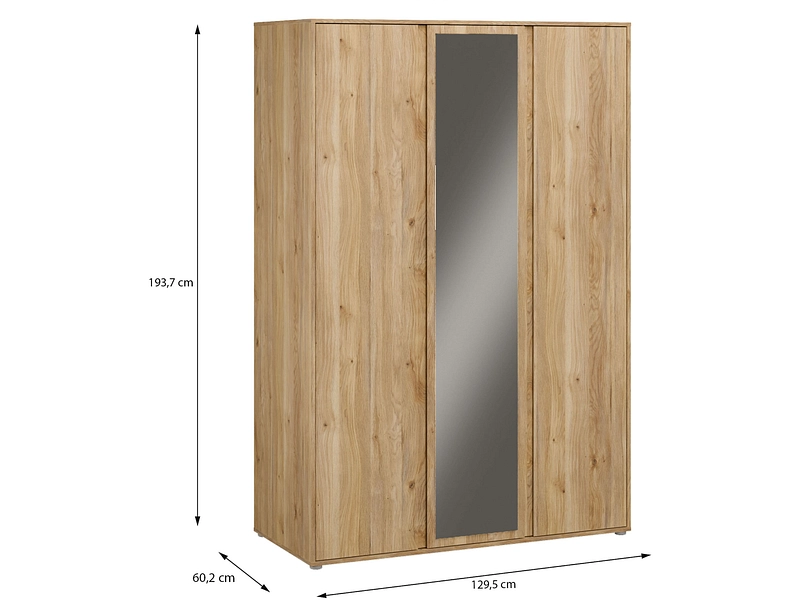 Drehtürenschrank LUMIA eiche Drehtürenschrank LUMIA eiche