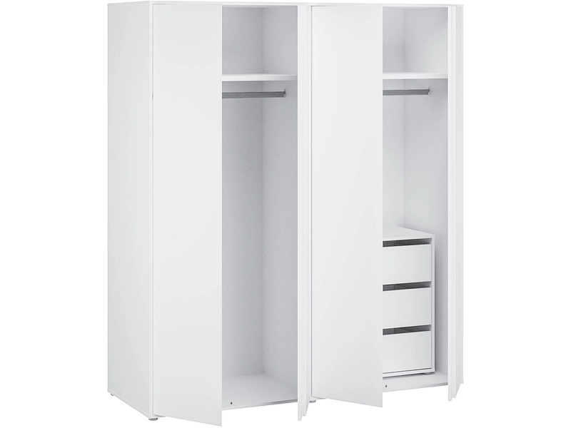 Drehtürenschrank LUMIA weiss Drehtürenschrank LUMIA weiss