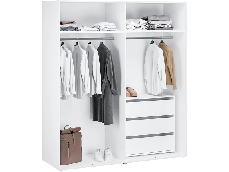 Drehtürenschrank LUMIA weiss Drehtürenschrank LUMIA weiss