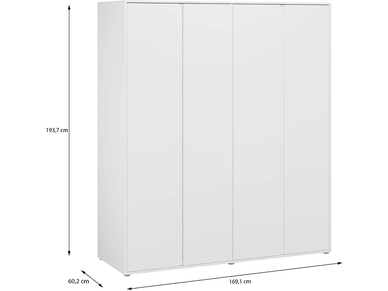 Drehtürenschrank LUMIA weiss Drehtürenschrank LUMIA weiss