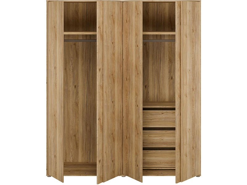 Drehtürenschrank LUMIA eiche Drehtürenschrank LUMIA eiche