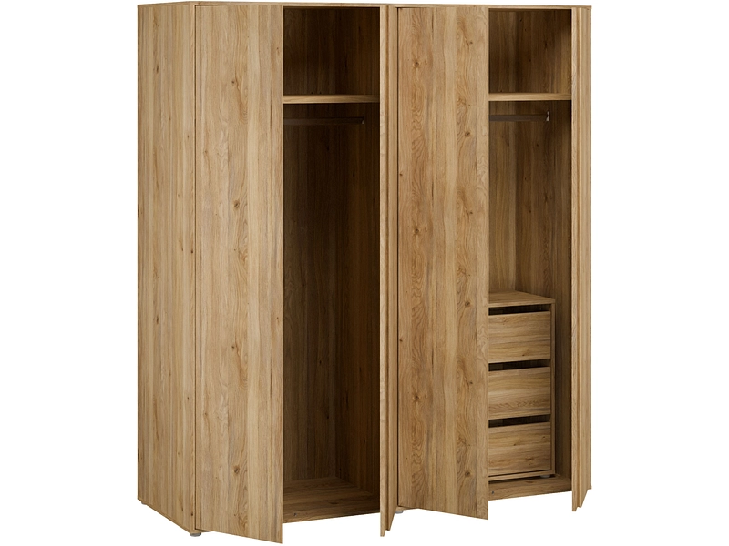 Drehtürenschrank LUMIA eiche Drehtürenschrank LUMIA eiche