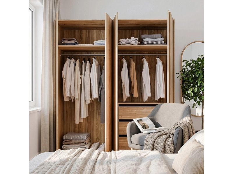 Drehtürenschrank LUMIA eiche Drehtürenschrank LUMIA eiche
