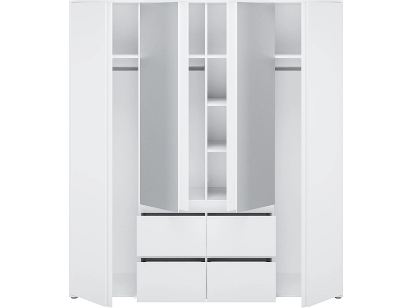 Drehtürenschrank LUMIA weiss Drehtürenschrank LUMIA weiss
