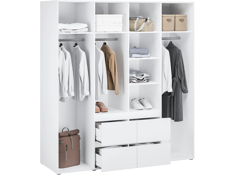 Drehtürenschrank LUMIA weiss Drehtürenschrank LUMIA weiss