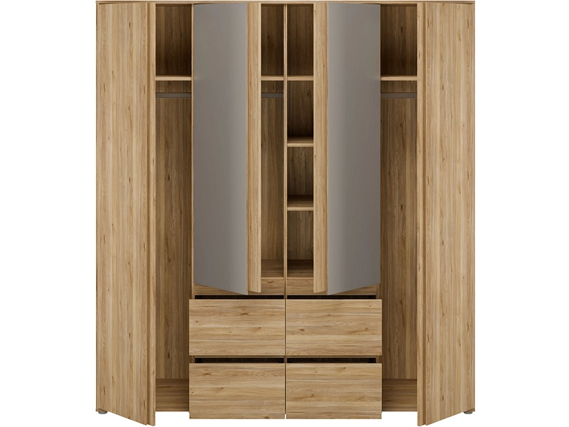 Drehtürenschrank LUMIA eiche Drehtürenschrank LUMIA eiche