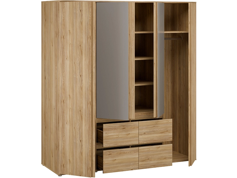 Drehtürenschrank LUMIA eiche Drehtürenschrank LUMIA eiche
