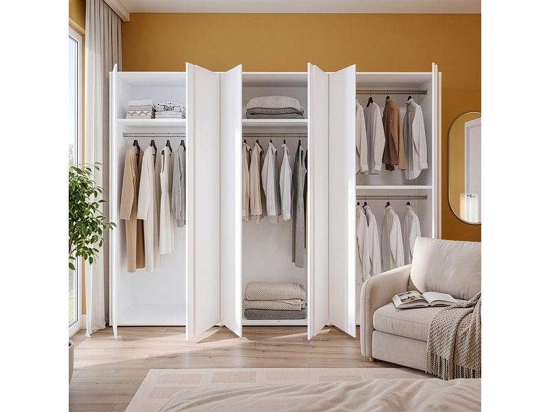 Drehtürenschrank LUMIA weiss Drehtürenschrank LUMIA weiss
