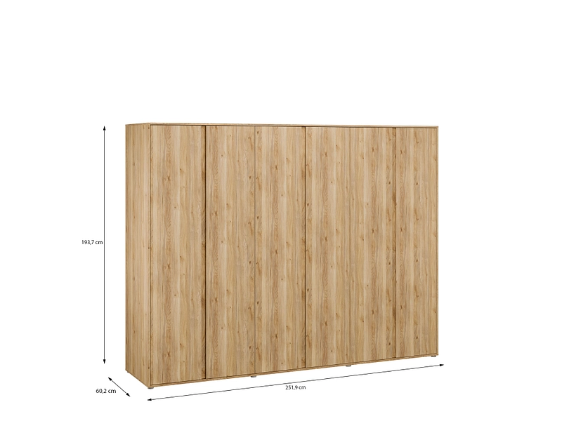 Drehtürenschrank LUMIA eiche Drehtürenschrank LUMIA eiche