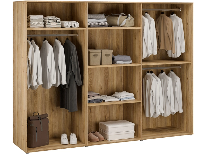 Drehtürenschrank LUMIA eiche Drehtürenschrank LUMIA eiche