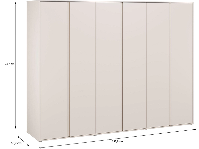 Drehtürenschrank LUMIA sand Drehtürenschrank LUMIA sand
