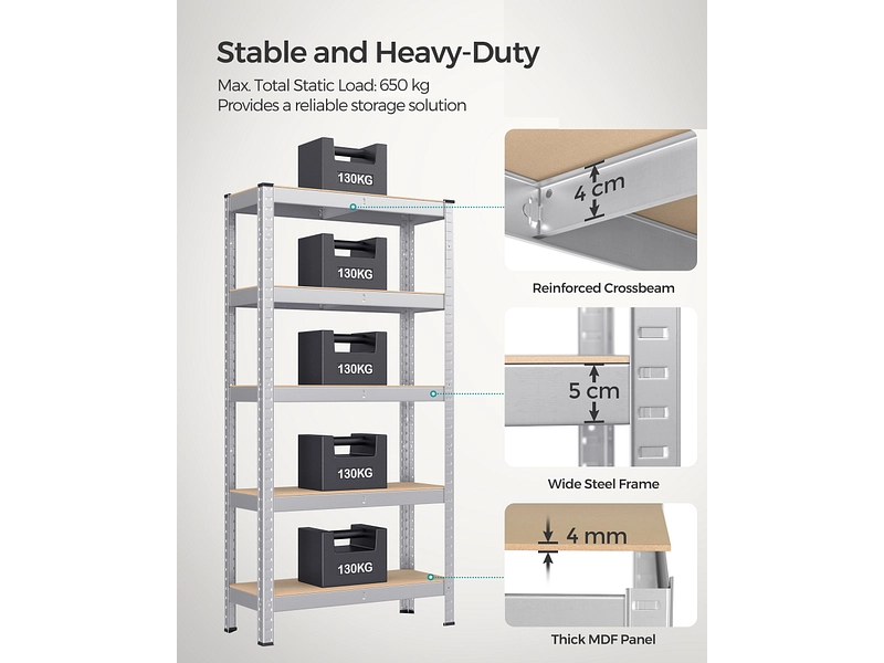 SONGMICS Scaffale per carichi pesanti SMART SONGMICS Scaffale per carichi pesanti SMART