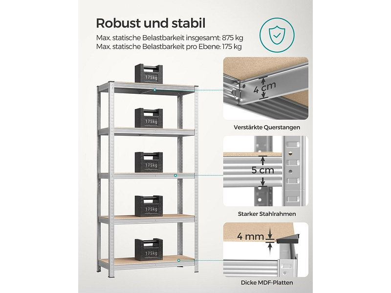 SONGMICS Scaffale per carichi pesanti SMART SONGMICS Scaffale per carichi pesanti SMART