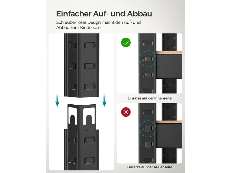 SONGMICS Set di 2 scaffali per carichi pesanti SMART SONGMICS Set di 2 scaffali per carichi pesanti SMART