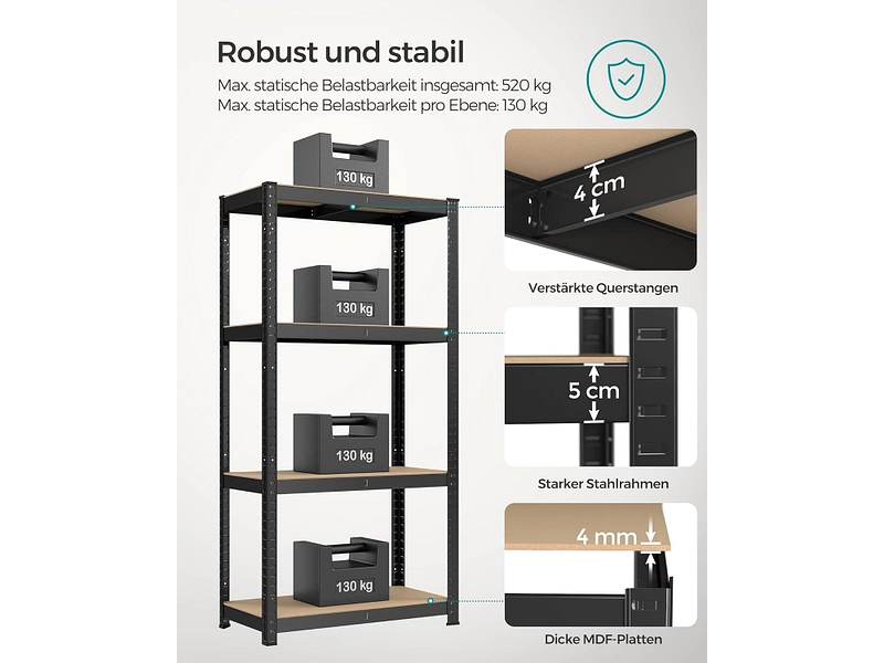 SONGMICS Set di 2 scaffali per carichi pesanti SMART SONGMICS Set di 2 scaffali per carichi pesanti SMART