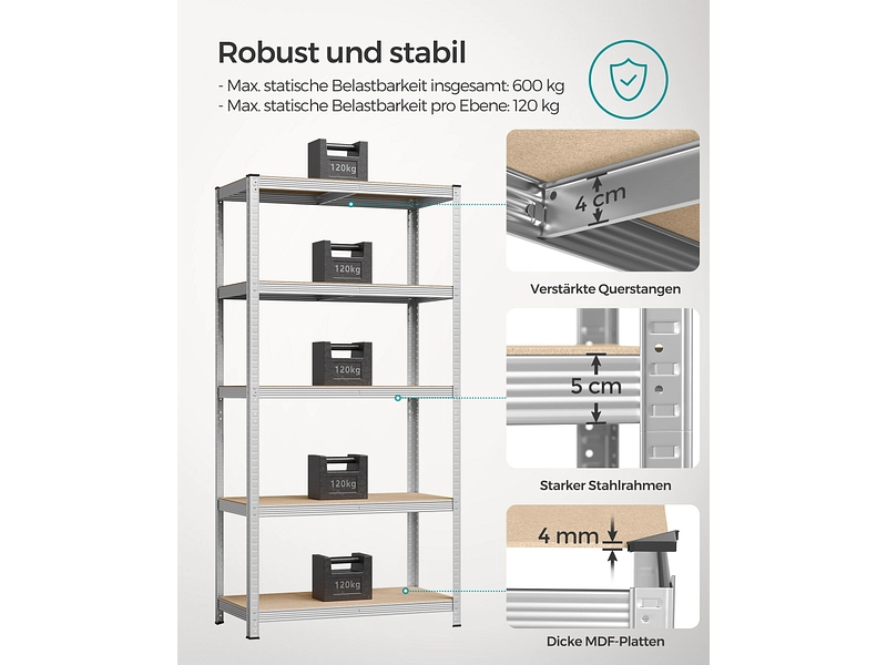 SONGMICS Scaffale per carichi pesanti SMART SONGMICS Scaffale per carichi pesanti SMART