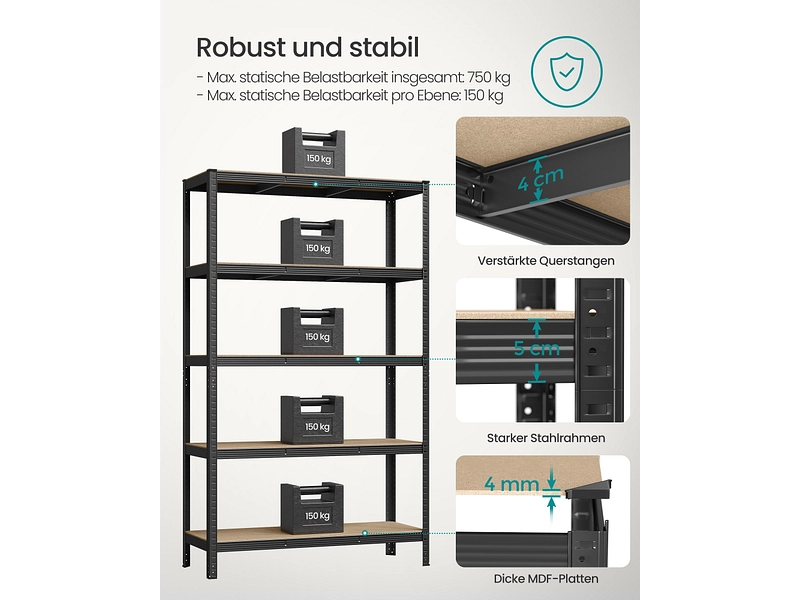 SONGMICS Scaffale per carichi pesanti SMART SONGMICS Scaffale per carichi pesanti SMART