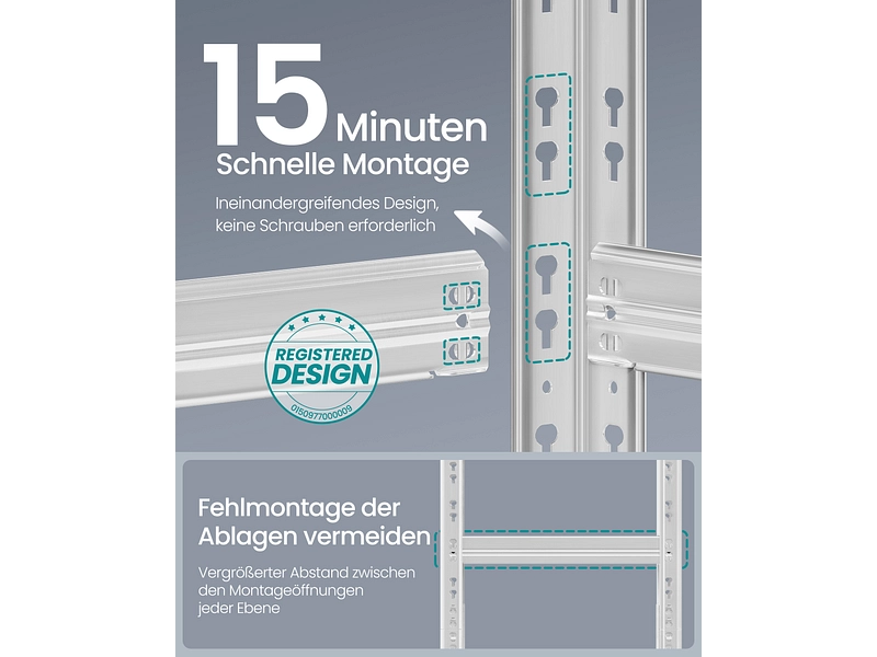 SONGMICS Set di 2 scaffali per carichi pesanti SMART SONGMICS Set di 2 scaffali per carichi pesanti SMART
