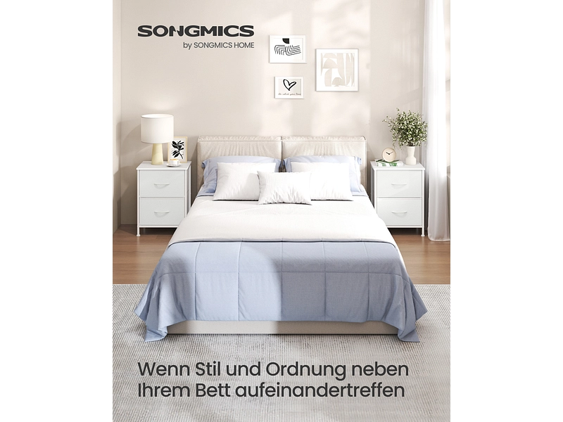 Nachttisch SONGMICS LIGHTY 2 Schubladen